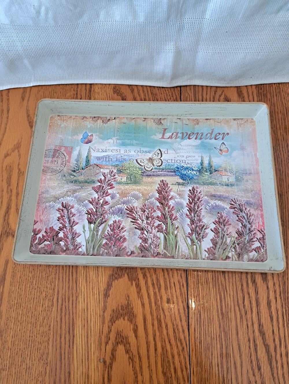 🔥2/$30🔥Lavender Decorative Serving Tray - Melamine